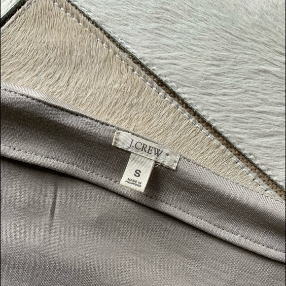 NWOT J Crew taupe silk mini dress - Picture 4 of 5